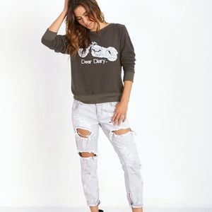 WILDFOX Rare “Dear Diary” BB jumper